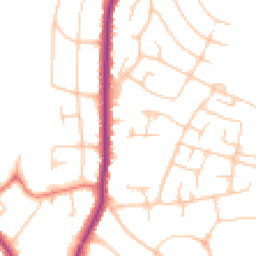 Daytime road noise heatmap for SK7 2QH