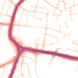 Daytime road noise heatmap for SK7 3AG