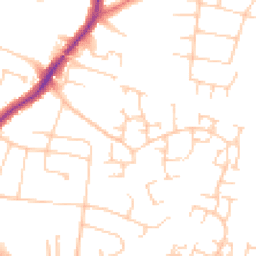 Daytime road noise heatmap for SK7 3DA