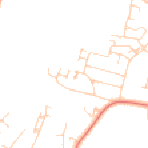 Daytime road noise heatmap for SK7 3JP