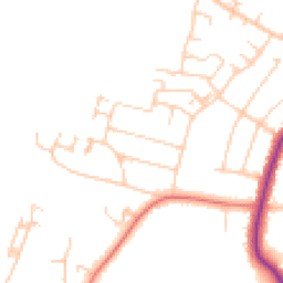 Daytime road noise heatmap for SK7 3JU