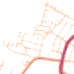 Daytime road noise heatmap for SK7 3LF