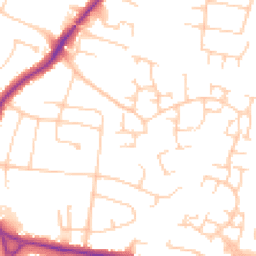 Daytime road noise heatmap for SK7 3PW