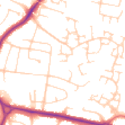 Daytime road noise heatmap for SK7 3QA