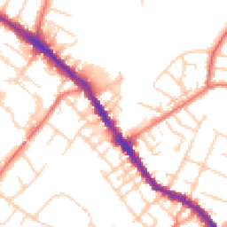 Daytime road noise heatmap for SK7 4BD