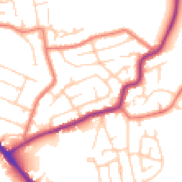 Daytime road noise heatmap for SK7 4QF