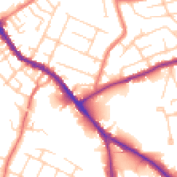 Daytime road noise heatmap for SK7 4QW
