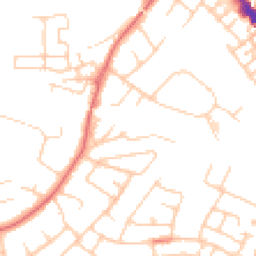 Daytime road noise heatmap for SK7 5AB