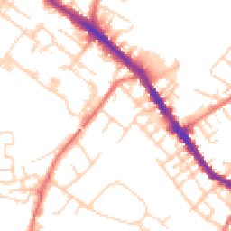 Daytime road noise heatmap for SK7 5AF