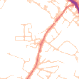 Daytime road noise heatmap for SK7 5EH