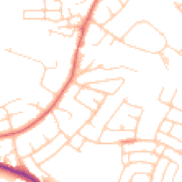 Daytime road noise heatmap for SK7 5HY