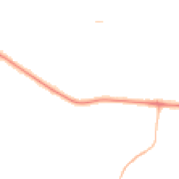 Night-time road noise heatmap for SK7 5NL