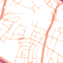 Daytime road noise heatmap for SK7 5PL