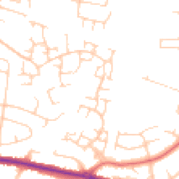 Daytime road noise heatmap for SK7 5QL