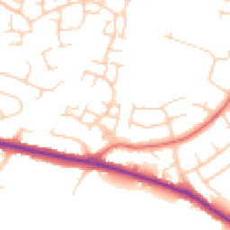Daytime road noise heatmap for SK7 5QY