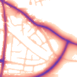 Daytime road noise heatmap for SK7 6AP