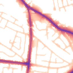 Daytime road noise heatmap for SK7 6BH