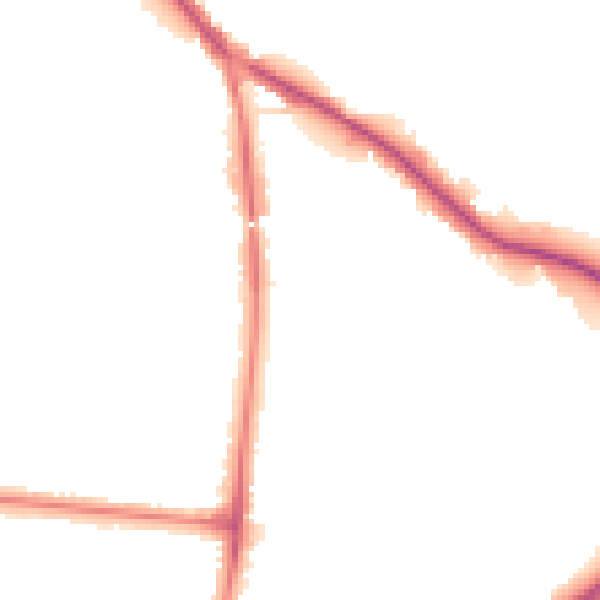 Night-time road noise heatmap for SK7 6BH