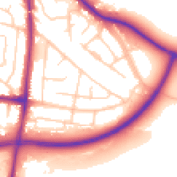 Daytime road noise heatmap for SK7 6BR
