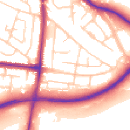 Daytime road noise heatmap for SK7 6BS
