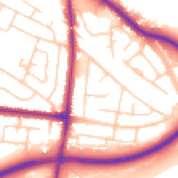 Daytime road noise heatmap for SK7 6BX