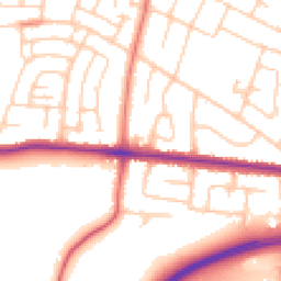 Daytime road noise heatmap for SK7 6HB
