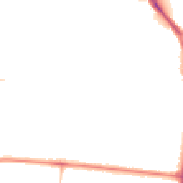 Night-time road noise heatmap for SK7 6LG