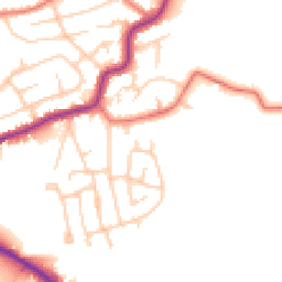 Daytime road noise heatmap for SK7 6NT