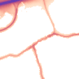 Night-time road noise heatmap for SK8 1AE