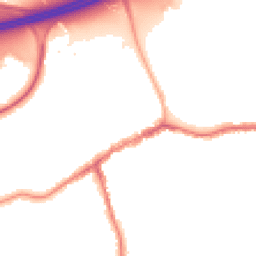 Night-time road noise heatmap for SK8 1AH