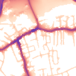 Daytime road noise heatmap for SK8 1BB