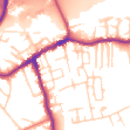 Daytime road noise heatmap for SK8 1BG