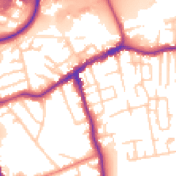 Daytime road noise heatmap for SK8 1BR