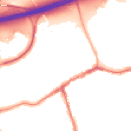 Night-time road noise heatmap for SK8 1DB
