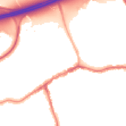 Night-time road noise heatmap for SK8 1DJ