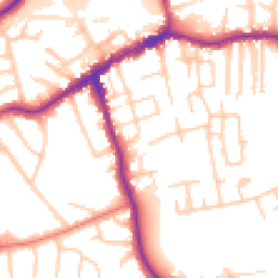 Daytime road noise heatmap for SK8 1DZ