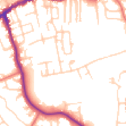 Daytime road noise heatmap for SK8 1EL