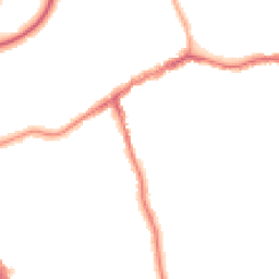Night-time road noise heatmap for SK8 1GL