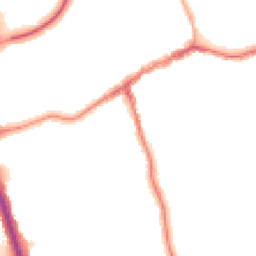 Night-time road noise heatmap for SK8 1GY