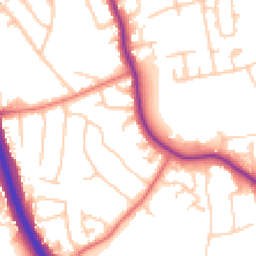 Daytime road noise heatmap for SK8 1HP