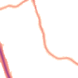 Night-time road noise heatmap for SK8 1NH
