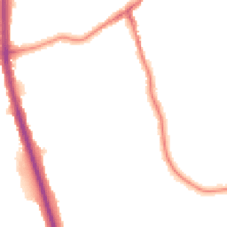 Night-time road noise heatmap for SK8 1NN