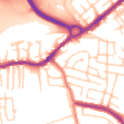 Daytime road noise heatmap for SK8 2DB