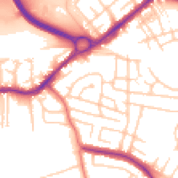 Daytime road noise heatmap for SK8 2DG