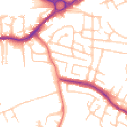 Daytime road noise heatmap for SK8 2DL