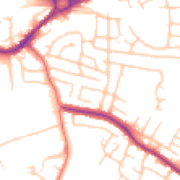 Daytime road noise heatmap for SK8 2DN