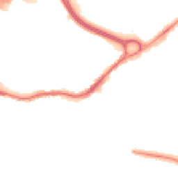 Night-time road noise heatmap for SK8 2DP