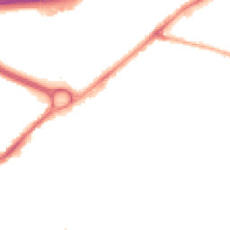 Night-time road noise heatmap for SK8 2EE