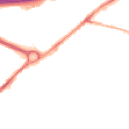 Night-time road noise heatmap for SK8 2EQ