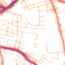 Daytime road noise heatmap for SK8 2HQ